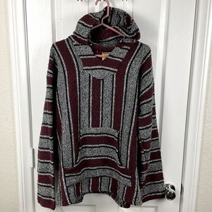Pre-owned Women’s Baja Beach Rug Hoodie by Frank’s Textiles Size XL
